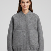 Women’s Jacket with Open Front and Patch Pockets