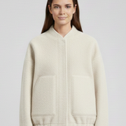 Women’s Jacket with Open Front and Patch Pockets