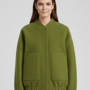 Women’s Jacket with Open Front and Patch Pockets