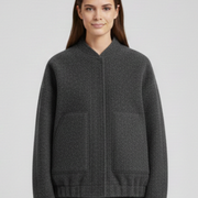 Women’s Jacket with Open Front and Patch Pockets