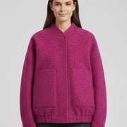 Women’s Jacket with Open Front and Patch Pockets