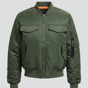 Women’s Jacket with Padded Surface and Zip Closure