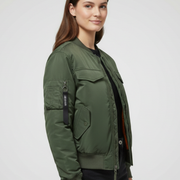 Women’s Jacket with Padded Surface and Zip Closure