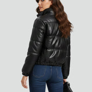Women’s Jacket with Padded Surface and Zip Closure