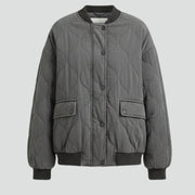 Women’s Jacket with Padded Surface and Zip Closure