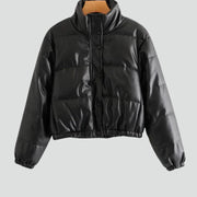 Women’s Jacket with Padded Surface and Zip Closure
