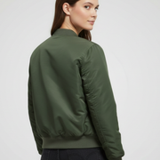 Women’s Jacket with Padded Surface and Zip Closure