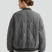 Women’s Jacket with Padded Surface and Zip Closure