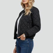 Women’s Jacket with Quilted Surface and Zip Closure