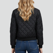 Women’s Jacket with Quilted Surface and Zip Closure