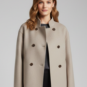 Women’s Jacket with Stand Collar and Buttons