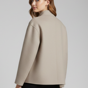 Women’s Jacket with Stand Collar and Buttons