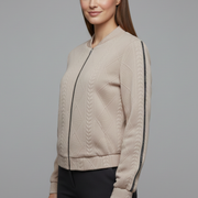 Women’s Jacket with Textured Surface and Zip Closure