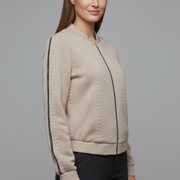 Women’s Jacket with Textured Surface and Zip Closure