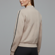 Women’s Jacket with Textured Surface and Zip Closure