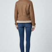 Women’s Jacket with Zip Closure and Textured Outer Surface