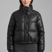 Women’s Jacket with Zip Fastening and Padded Surface