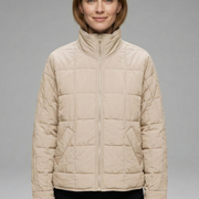 Women’s Jacket with Zip and Quilted Surface