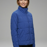 Women’s Jacket with Zip and Quilted Surface