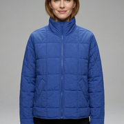 Women’s Jacket with Zip and Quilted Surface