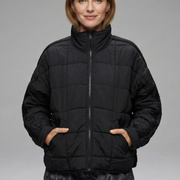 Women’s Jacket with Zip and Quilted Surface