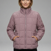 Women’s Jacket with Zip and Quilted Surface