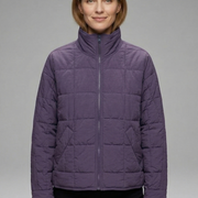 Women’s Jacket with Zip and Quilted Surface