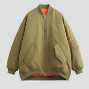 Women’s Jacket with Zipper and Patch Pockets