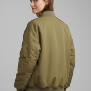 Women’s Jacket with Zipper and Patch Pockets