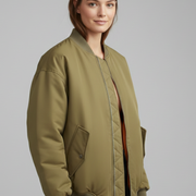 Women’s Jacket with Zipper and Patch Pockets