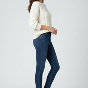 Women’s Jumper with Crew Neck and Ribbed Hem