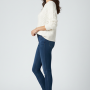 Women’s Jumper with Crew Neck and Ribbed Hem