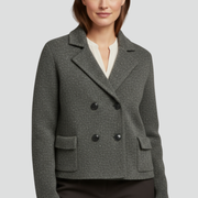 Women’s Knit Cardigan with Lapel Neck and Button Front