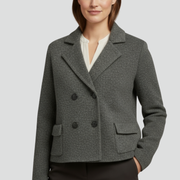 Women’s Knit Cardigan with Lapel Neck and Button Front