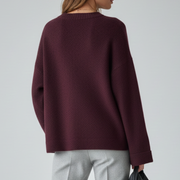 Women’s Knit Pullover with Round Neckline