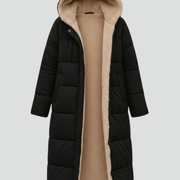 Women’s Long Coat with Hood and Zip