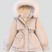 Women’s Parka with Hood and Drawstring Waist