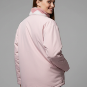 Women’s Reversible Coat with Heart Pattern and Hood