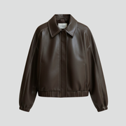 Women’s Short Jacket with Zip Closure and Elasticated Cuffs