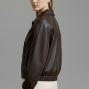 Women’s Short Jacket with Zip Closure and Elasticated Cuffs