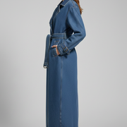 Women’s Trench Coat with Belt and Even Surface