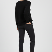 Women’s V-Neck Sweater with Long Sleeves and Pullover Design