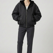 Women’s Winter Jacket with Hood and Front Zip
