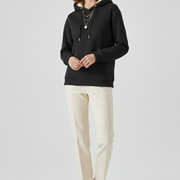 Women’s sweaters hoodie with sherpa lining and ribbed cuffs
