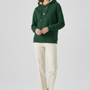 Women’s sweaters hoodie with sherpa lining and ribbed cuffs