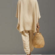 Kiera Asymmetrisches Saum Top und Jogger Hosen Anzug