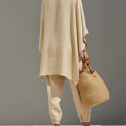 Kiera Asymmetrisches Saum Top und Jogger Hosen Anzug