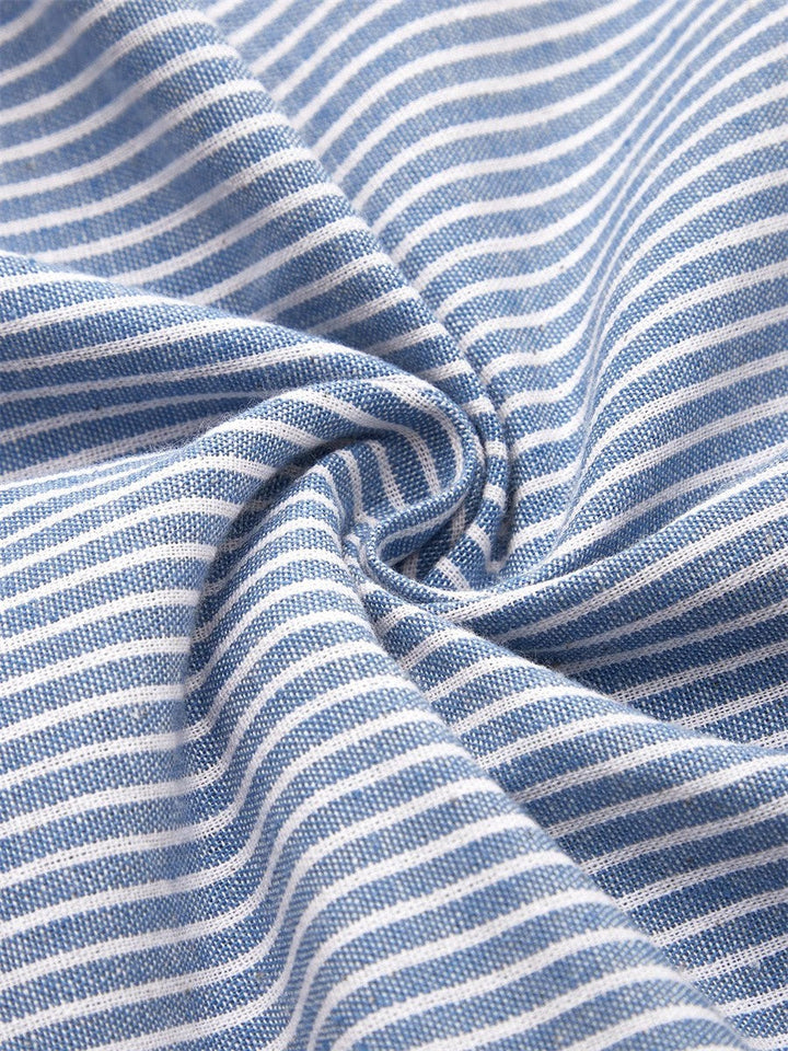 Marisol | Juokseva midi-raidallinen mekko