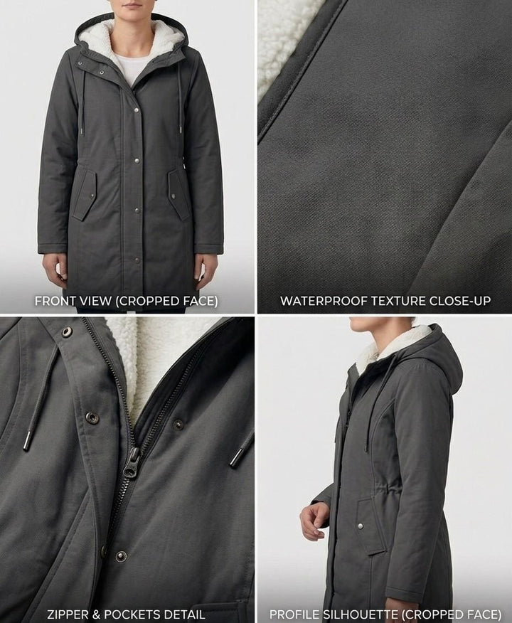 Elena | Vedenpitävä fleece-vuorattu parka
