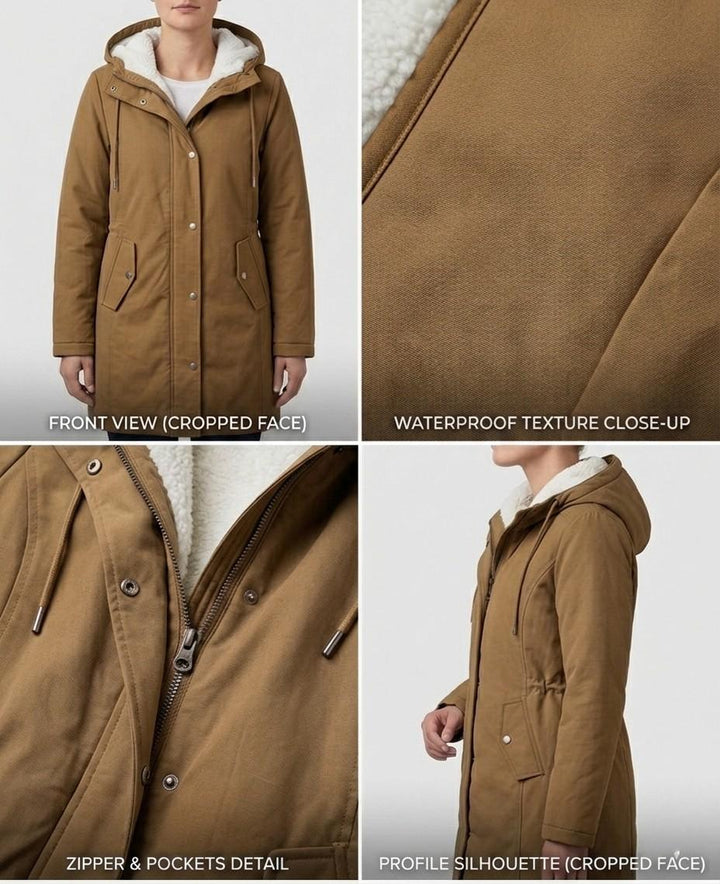 Elena | Vedenpitävä fleece-vuorattu parka